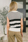 Chic and Sweet Striped Knit Top