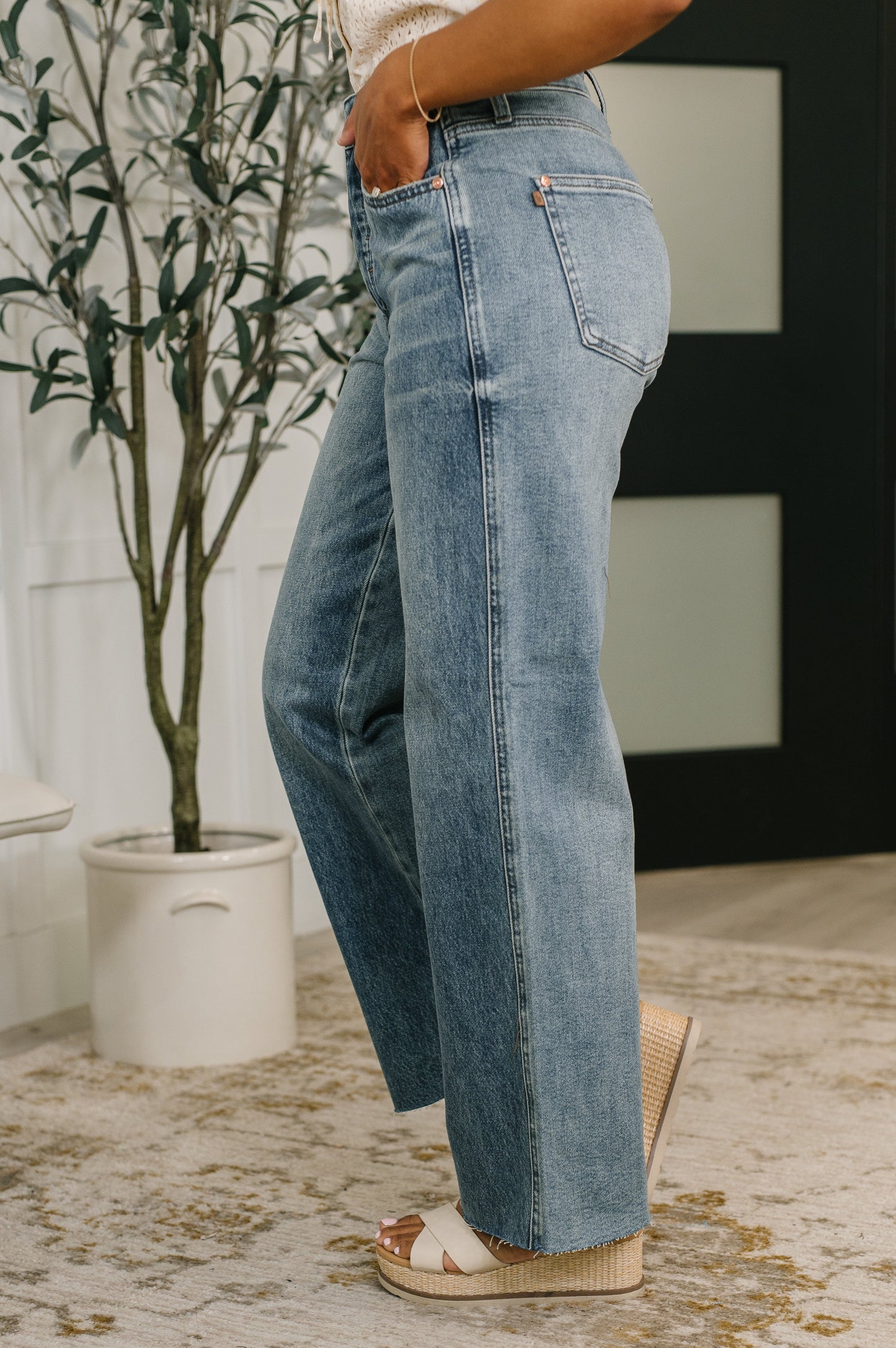Judy Blue High Waist Rigid Magic Wihelmina Baggy Jeans