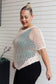 Coastal Dreams Fishnet Top in Cream