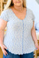 Count Me In Cap Sleeve Top in Blue