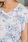 Down Right Delicate V-Neck Floral Top