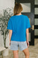 Effortless Edit Boxy Tee in Deep Sky