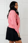 Fit Happens Nylon Tennis Jacket in Coral Rose