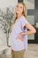 Foundation First Waffle Knit Relaxed Tee in Lilac