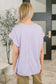 Foundation First Waffle Knit Relaxed Tee in Lilac