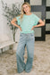 Foundation First Waffle Knit Relaxed Tee in Mint