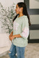 Get My Fixin' Cable Ribbed Knit Hooded Top