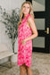 Harbour Quarter Zip Dress in Coastal Pink