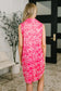 Harbour Quarter Zip Dress in Coastal Pink