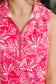 Harbour Quarter Zip Dress in Coastal Pink