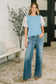 High Expectations Contrast Puff Sleeve Blouse