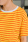 I Think I'm in Love Round Neck Loose Tee in Orange and Yellow