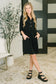 Inspire Collared Neck Dress in Black