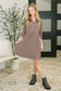 Inspire Collared Neck Dress in Mocha