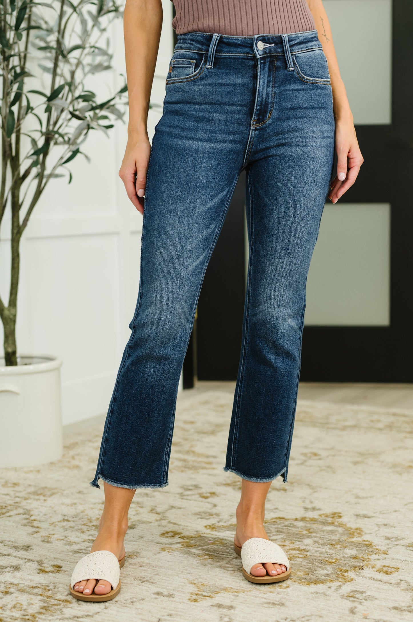 Judy Blue High Waist Dark Wash Kick Flare