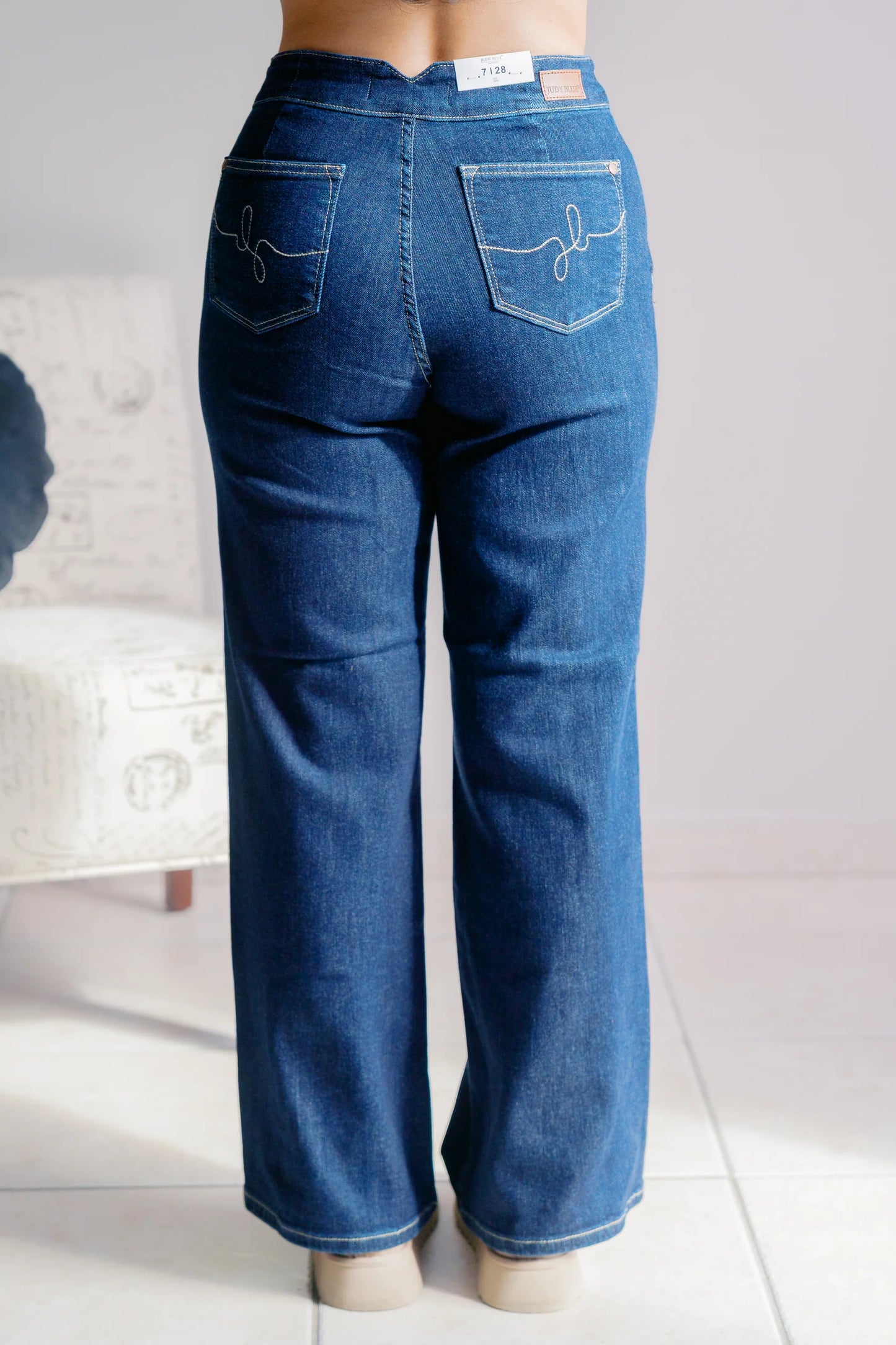 Twilight Judy Blue High Rise Wide Leg Jeans
