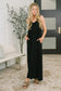 Just Getting Started Spaghetti Strap Maxi Dress in Black