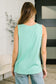 Just Give In Ribbed Knit Tank in Mint