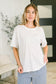 Just Like That Relaxed Heather Tee in Ivory