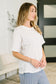 Just Like That Relaxed Heather Tee in Ivory