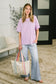Just Like That Relaxed Heather Tee in Lilac
