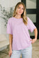 Just Like That Relaxed Heather Tee in Lilac