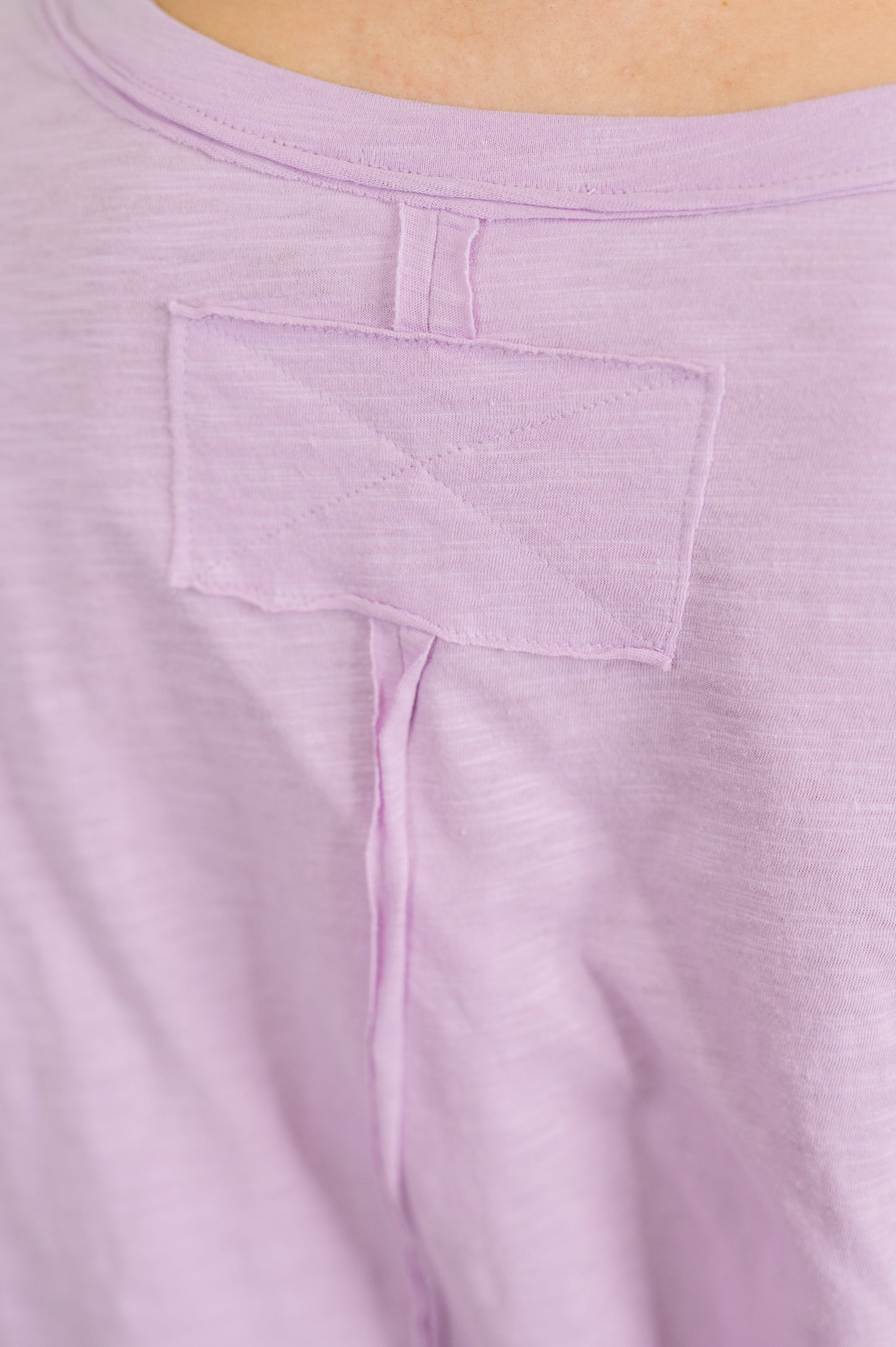 Just Like That Relaxed Heather Tee in Lilac