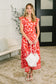Just Yesterday Front Button Down Dress