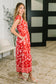 Just Yesterday Front Button Down Dress