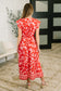 Just Yesterday Front Button Down Dress
