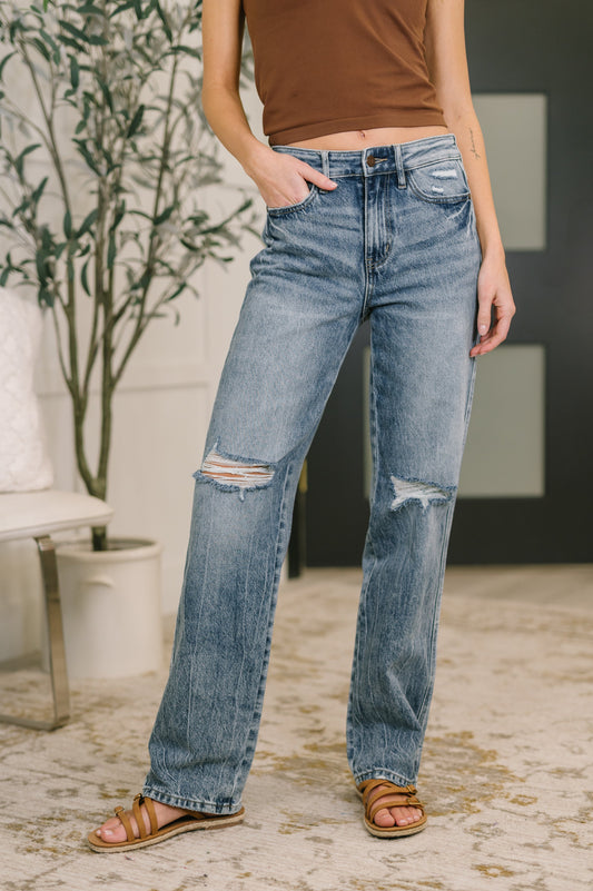 Judy Blue High Waist Rigid Magic Slim Straight Jeans