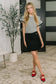 Only Pair Faux Wrap Skort in Black