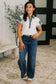Knowing Me Collared Henley Top