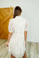 Lace to the Party High Neck Dress in Ivory Multi