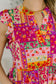 Lizzy Flutter Sleeve Dress in Patchwork Floral