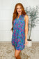 Lizzy Tank Dress in Blue and Pink Paisley