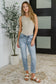Judy Blue Mid Rise Bleach Wash Boyfriend Jeans
