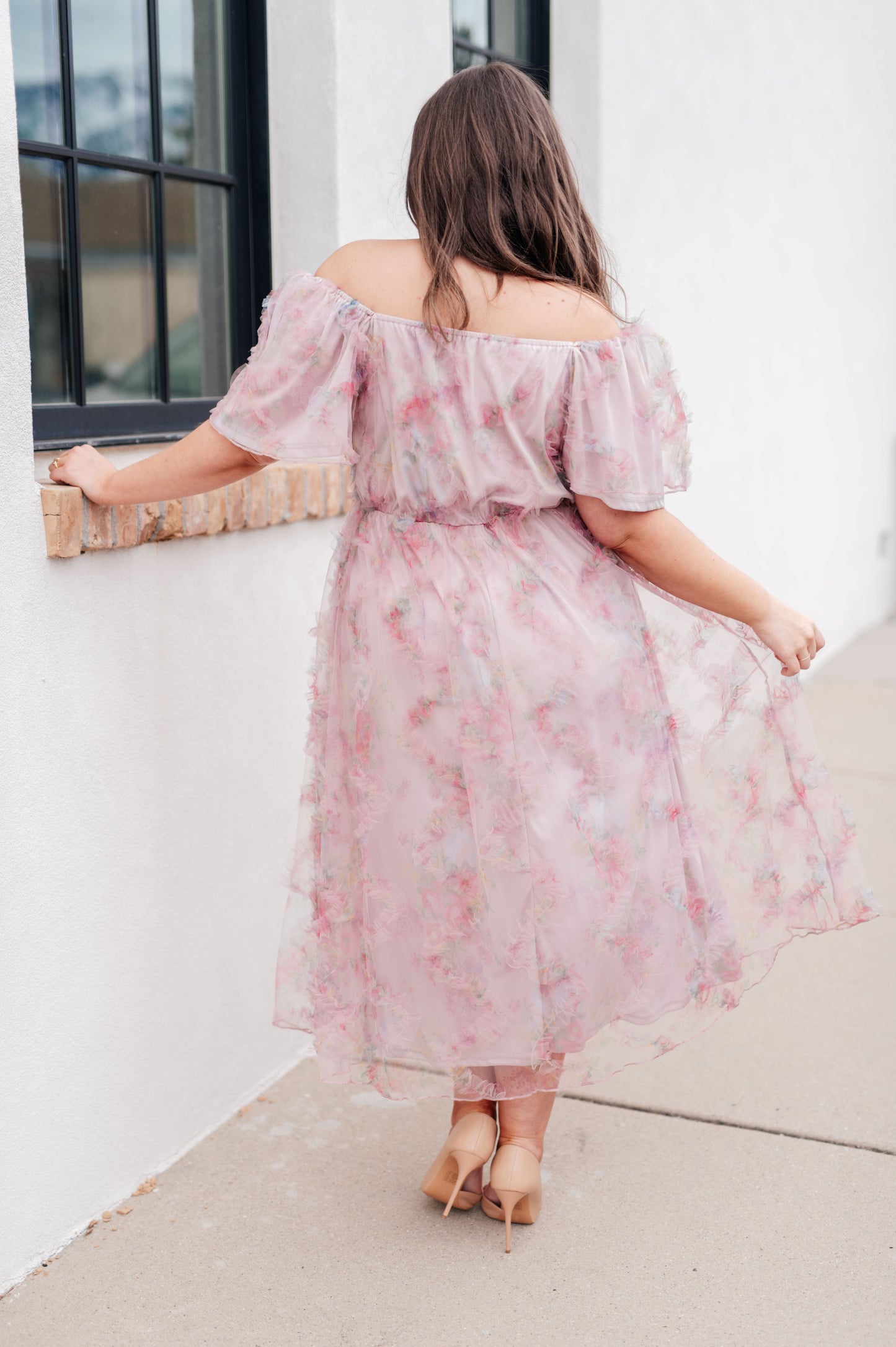 My Little Songbird Flutter Sleeve Dress