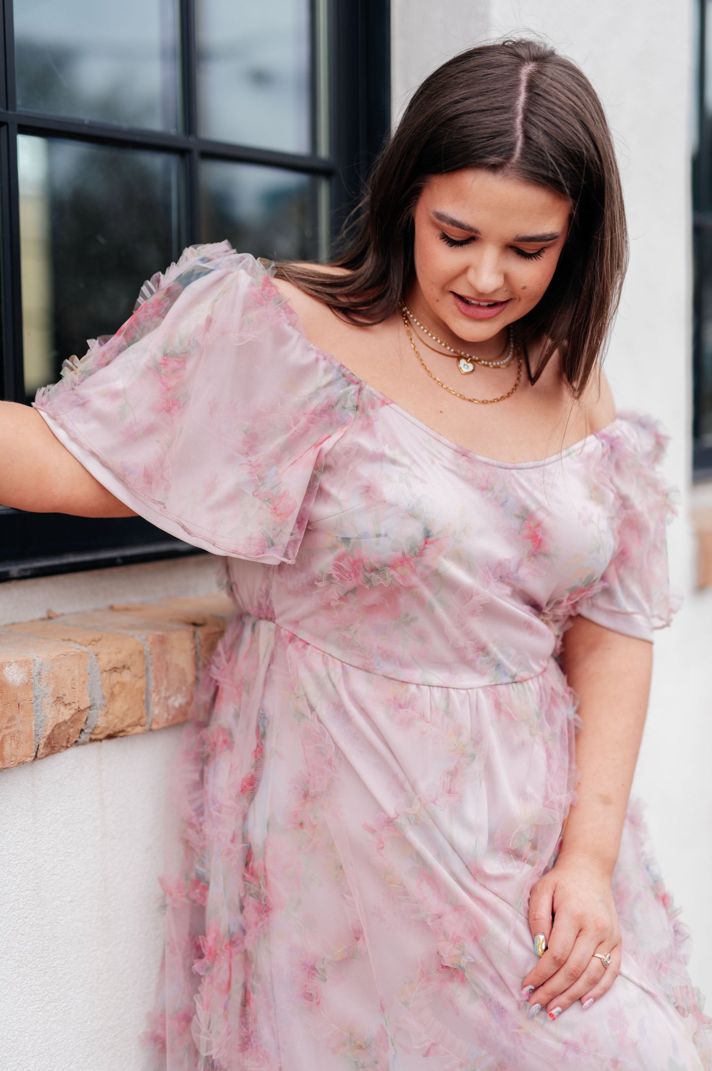 My Little Songbird Flutter Sleeve Dress