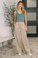 Nights Like This High Waist Palazzo Sweats in Ash Mocha