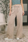 Nights Like This High Waist Palazzo Sweats in Ash Mocha