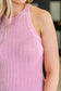 Offbeat Essential Mineral Washed Tank in Candy Pink