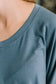 Ol' Reliable Top and Bottom Lounge Set in Dusty Blue