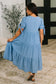 One Less Crisis Tiered Midi Dress