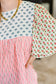 Outside Advantage Mixed Print Boho Blouse