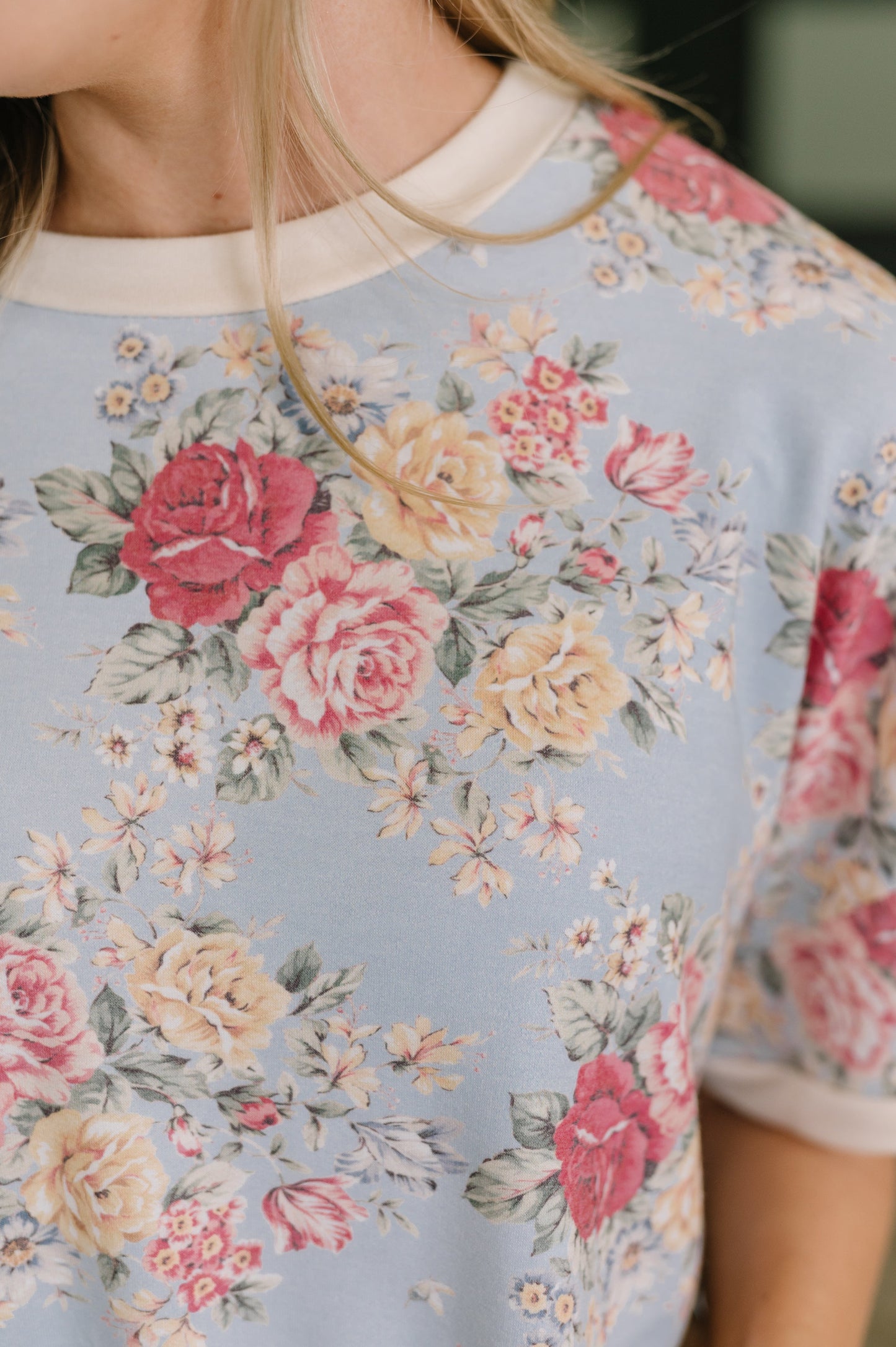 Perfect Season Floral Print Relaxed Tee
