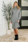 Personal Assistant Turtleneck Dress in Grey