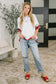 Pretty Prideful Patchwork Detail Top