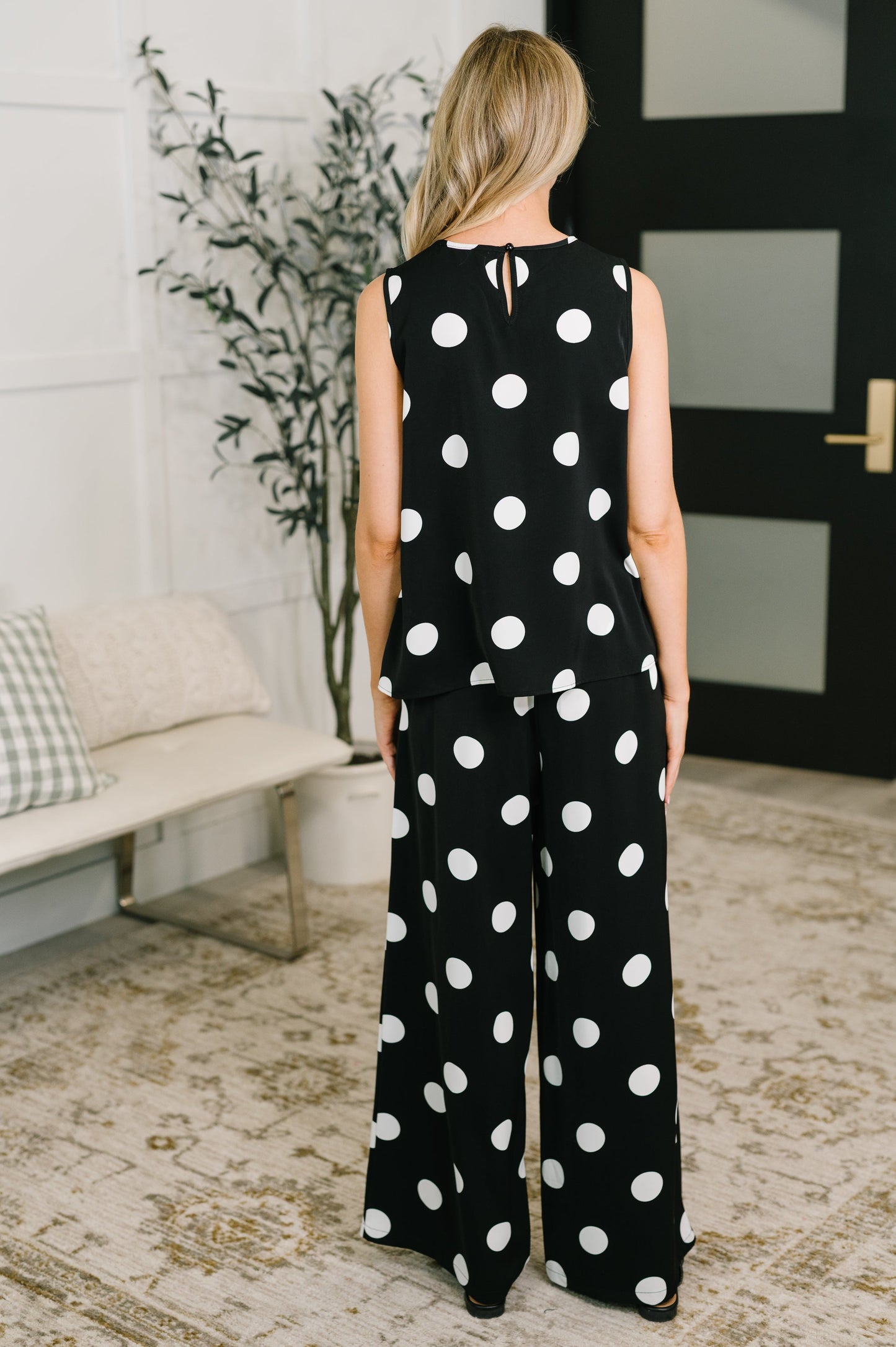 Pristine Condition Top and Bottom Polka Dot Set
