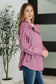 Puddle Jumper Full Front Zip Up Jacket in Mauve